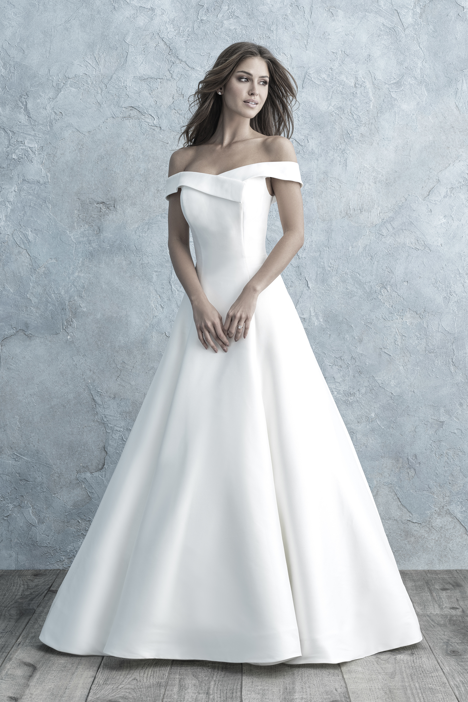 8 Allure Bridals Wedding Dress   Chic, Off The Shoulder Gown