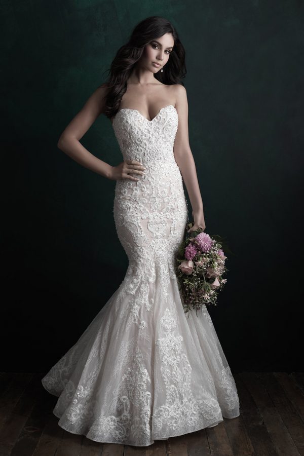 C510 Allure Couture Fit and Flare Bridal Gown