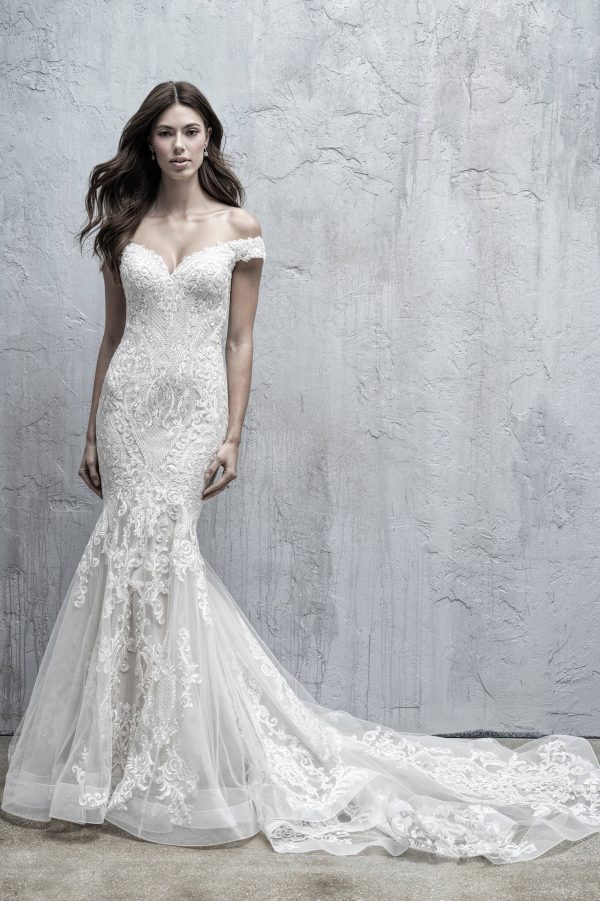 MJ557 Madison James Fit and Flare Wedding Dress