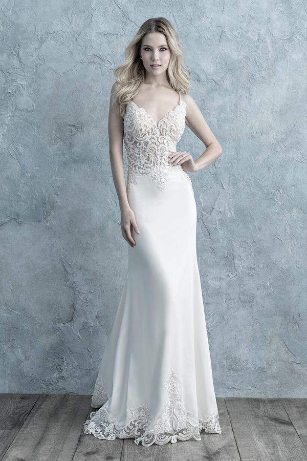 9664 Allure Bridals Fit and Flare Wedding Dress