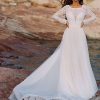 Lace Sleeves Wedding-Dress F187 Wilderly-Bride