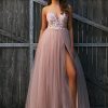 JX3004-Pink Jadore Bridesmaid Dress