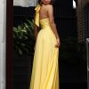 JX3068-Yellow Jadore Bridesmaid Dress