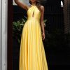 JX3068-Yellow Jadore Bridesmaid Dress