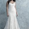 W456 -Allure-Women scooped neckline Wedding Dress