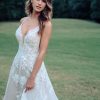 Allure Romance 3400 Wedding Dress with flowers sprinkle