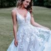 Allure Romance 3400 Wedding Dress with flowers sprinkle