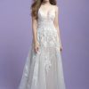 Allure Romance 3400 Wedding Dress with flowers sprinkle