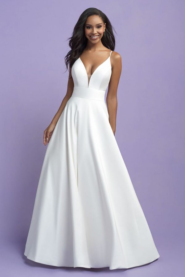 Allure Romance 3405 A satin finish ballgown