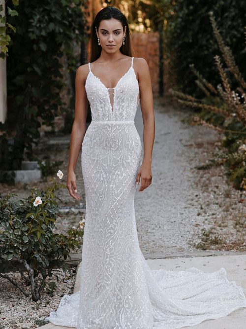 Abella E206 Giselle Wedding Dress Marrying opulent beadwork