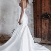 Abella E215 Bridal Gown with A dramatic strapless neckline