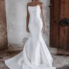 Abella E215 Bridal Gown with A dramatic strapless neckline