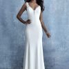 Allure Bridals 9682 Sheath Crepe Wedding Dress