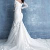 Long-Sleeved Lace Wedding Dress Allure Bridals 9706