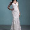 Allure Bridals 9754 Textured lace appliques