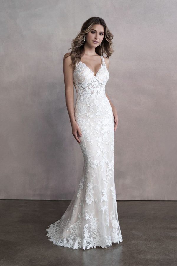 Allure Bridals 9808 Brides of Sydney- A timeless lace sheath dress