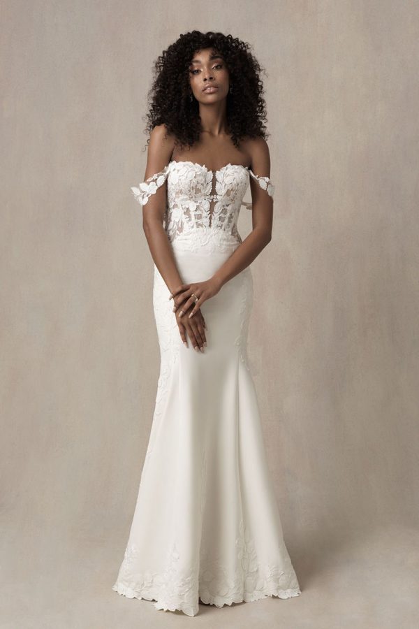 Allure Bridals 9860 | detachable off-shoulder straps Wedding Dress