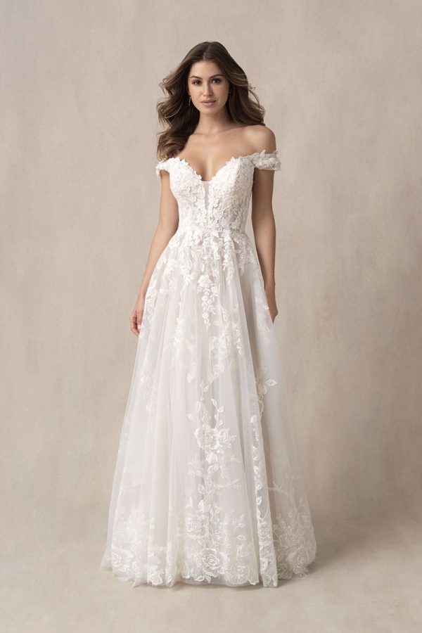 Allure Bridals 9861 Off-Shoulder Wedding Dress