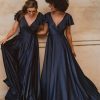 Tania Olsen Vintage Inspired Bridesmaid Dress TO872 v neckline