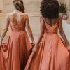 Tania Olsen Fit and Flare Bridesmaid DressTO875 Suva v neckline