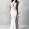 Softly Structured crepe MJ608 Madison James Wedding Dress