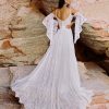 F190 Genevieve Bohemian Beauty Princess line Wedding Dress
