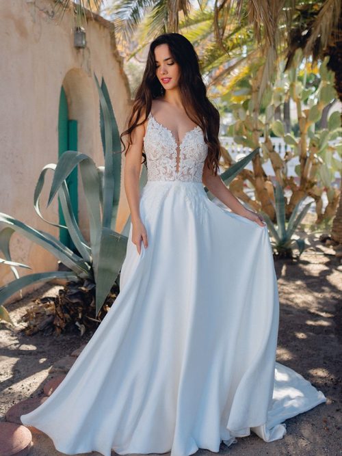 F236/REGAN Wilderly Bridals strappy A-line Wedding Dress