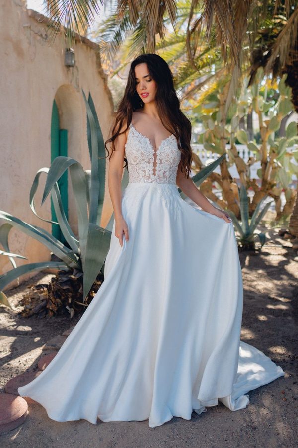 F236/REGAN Wilderly Bridals strappy A-line Wedding Dress