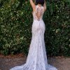 F240 Wilderly Bridal Illusion Back Wedding Dress
