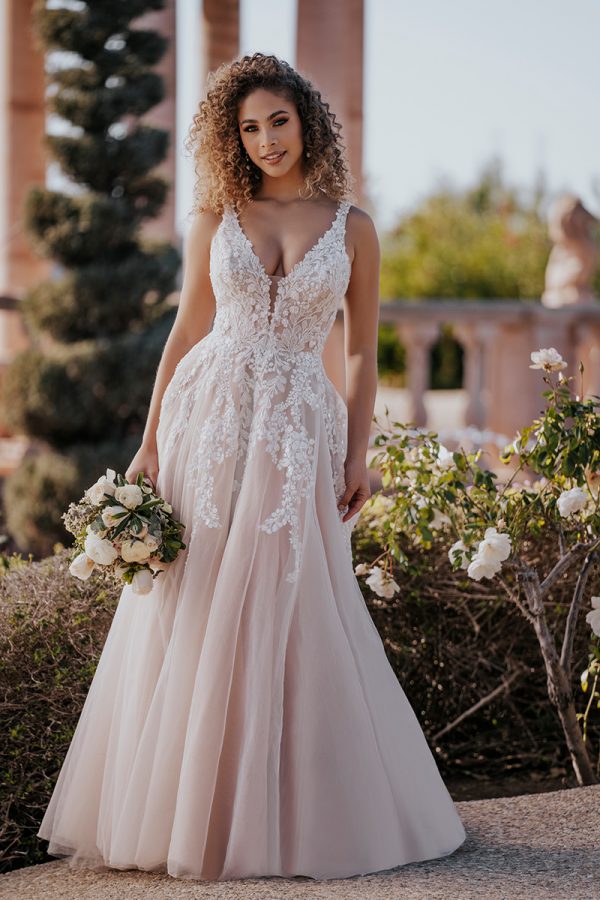 A1153 Allure Bridals sleeveless A-line gown