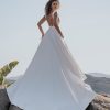 A1155 Allure Bridals dove satin ballgown