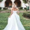R3758 Strapless, A-line gown.
