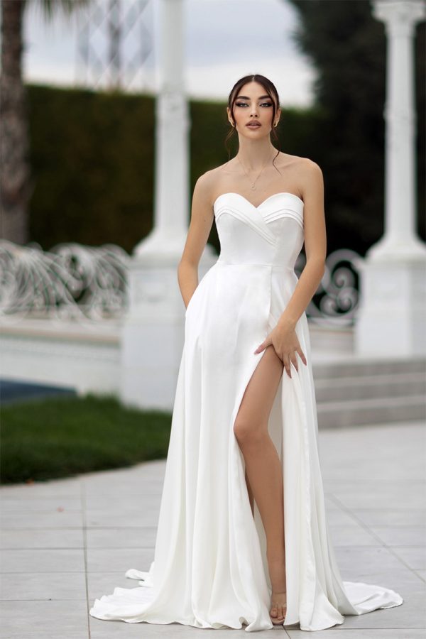 TW105 Tina Holly Strapless Sweetheart Wedding Dress