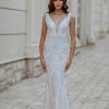 Deep V-Neckline Wedding Dress BB052 Tina Holly