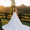 beaded crepe bow and basque wais