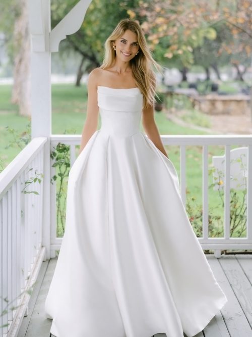C762 Allure Couture Modern Wedding Dress