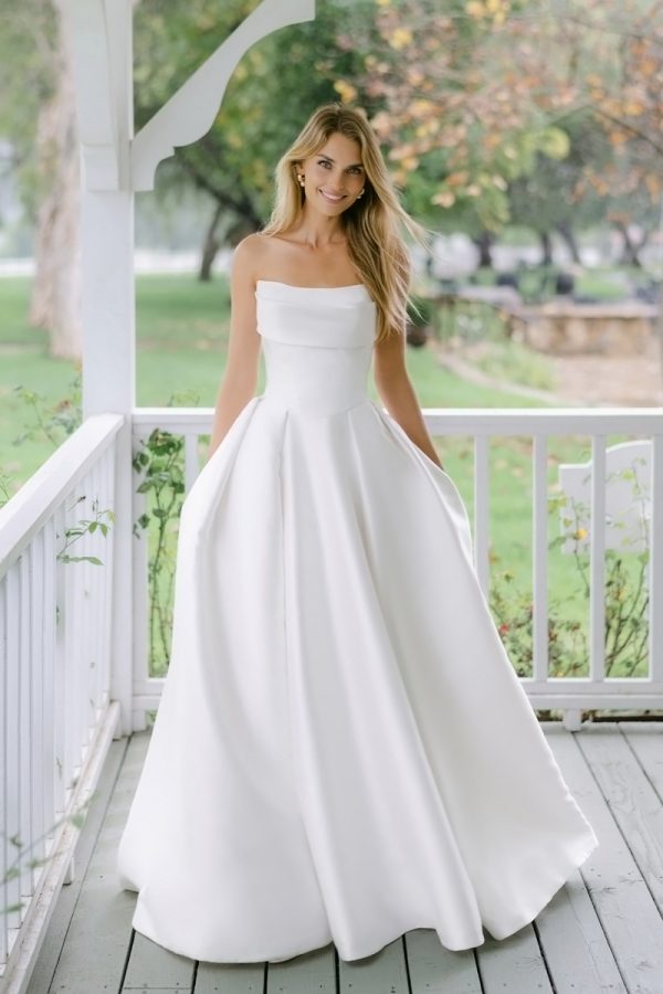 C762 Allure Couture Modern Wedding Dress