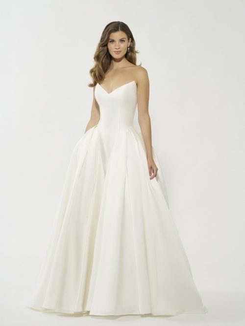 Ivory, Diamond White Ballgown