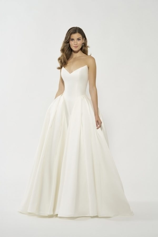 Ivory, Diamond White Ballgown