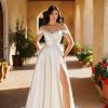 Off White A-Line Wedding Dress