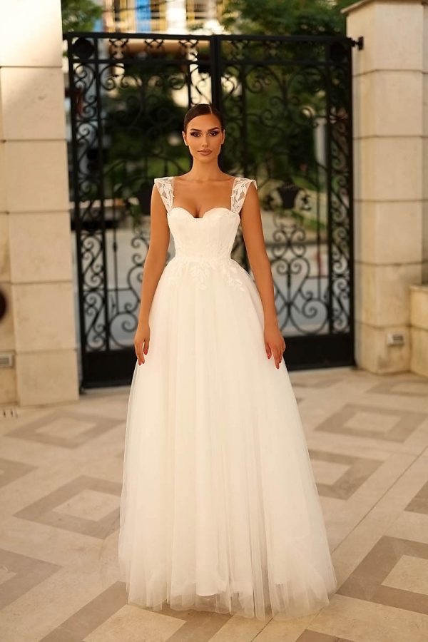 w903 Off White A-Line Wedding Dress Tina Holly Sydney